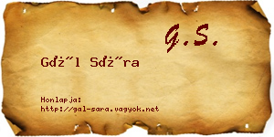 Gál Sára névjegykártya
